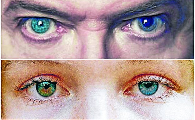 Los ojos de David Bowie y Kate Bosworth.