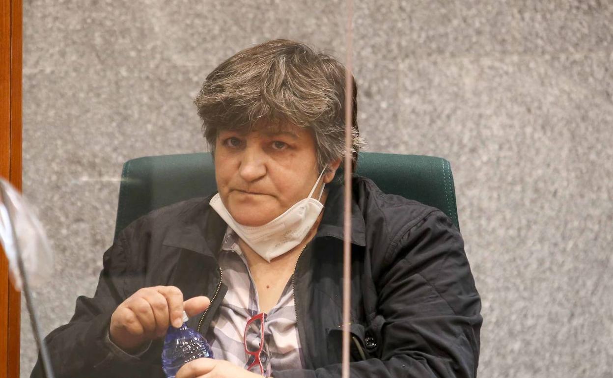 Julia Sánchez Villa, el lunes pasado, durante el juIcio celebrado en la AudIencia Provincial con sede en Mérida. 