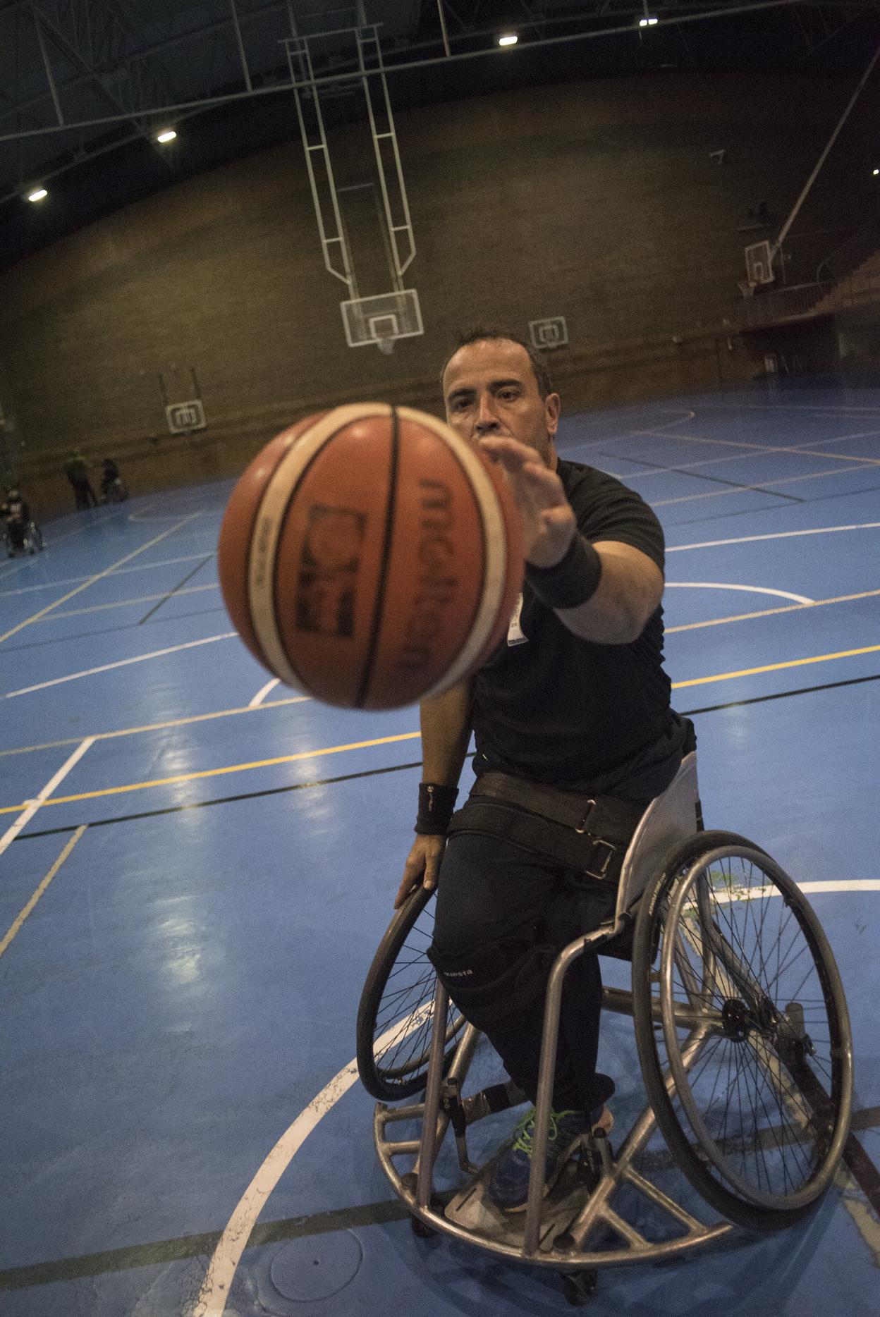 José Cano, en un entreno. 