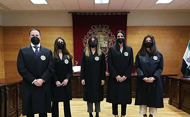 Toma de posesión celebrada el 26 de febrero en el TSJ extremeño.