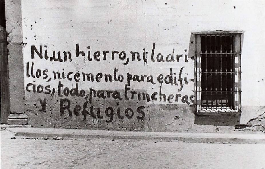 Pintada 'marxista' en Don Benito el 27 de julio de 1938.