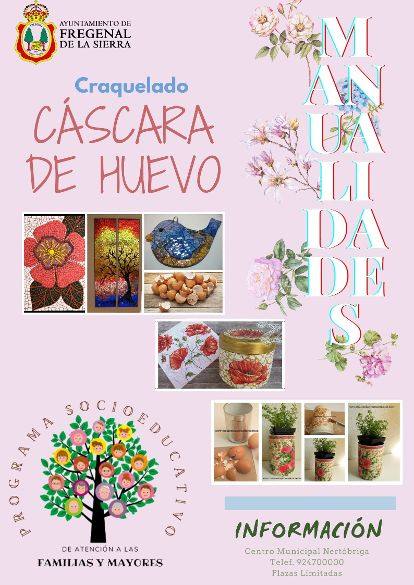 Cartel del taller de craquelado de cáscaras de huevo 