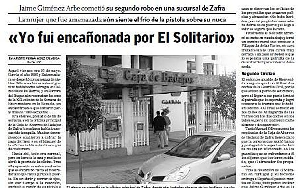 Imagen principal - Los dos tiroteos de El Solitario para huir de Extremadura