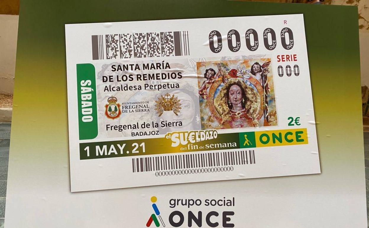 Imagen del cupón de la ONCE del 1 de mayo