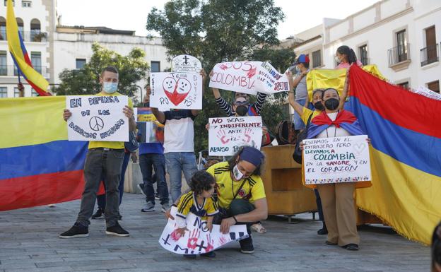 Acto de apoyo al pueblo colombiano. 