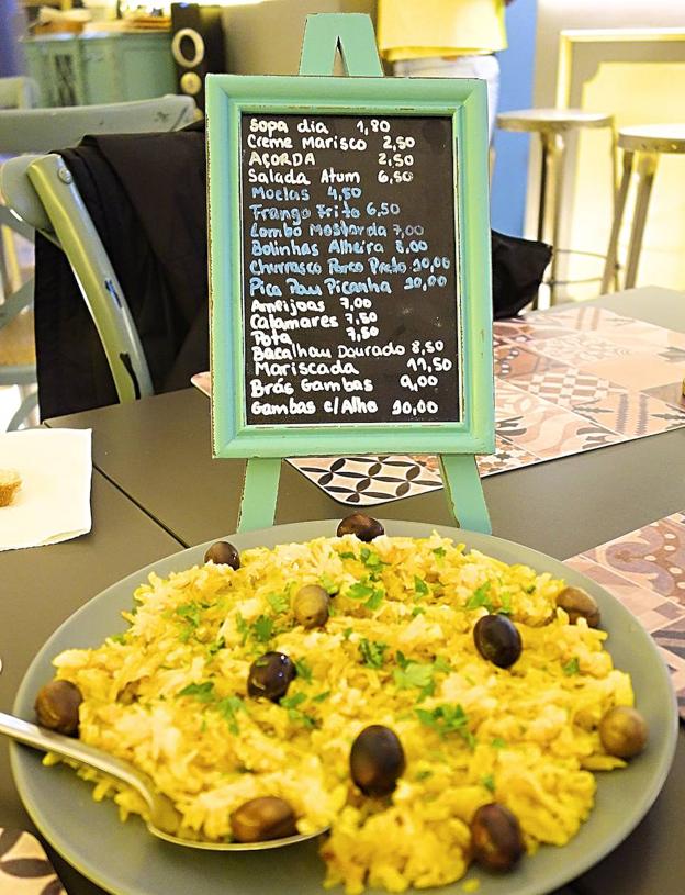 Plato de bacalao dorado de Mercato.