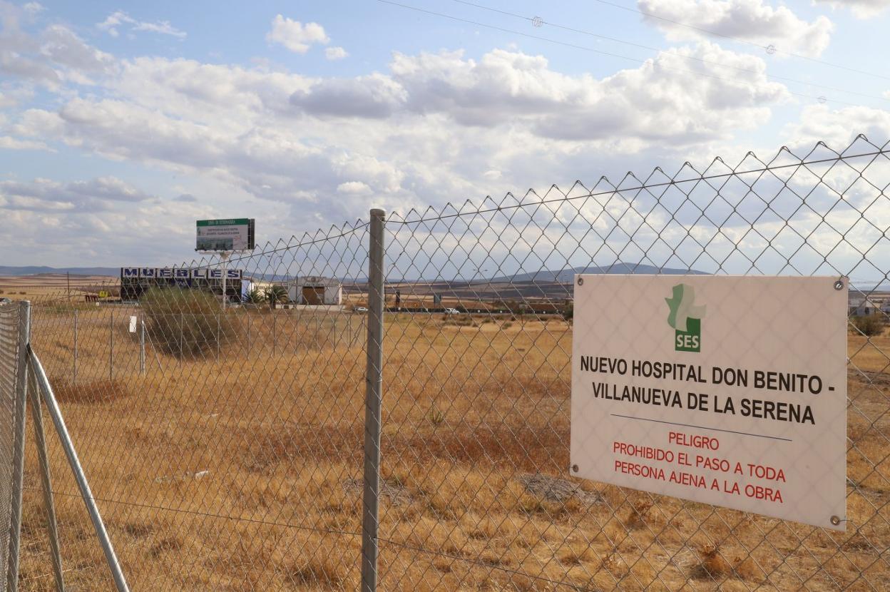 Terreno sobre el que se levantará el nuevo hospital. 