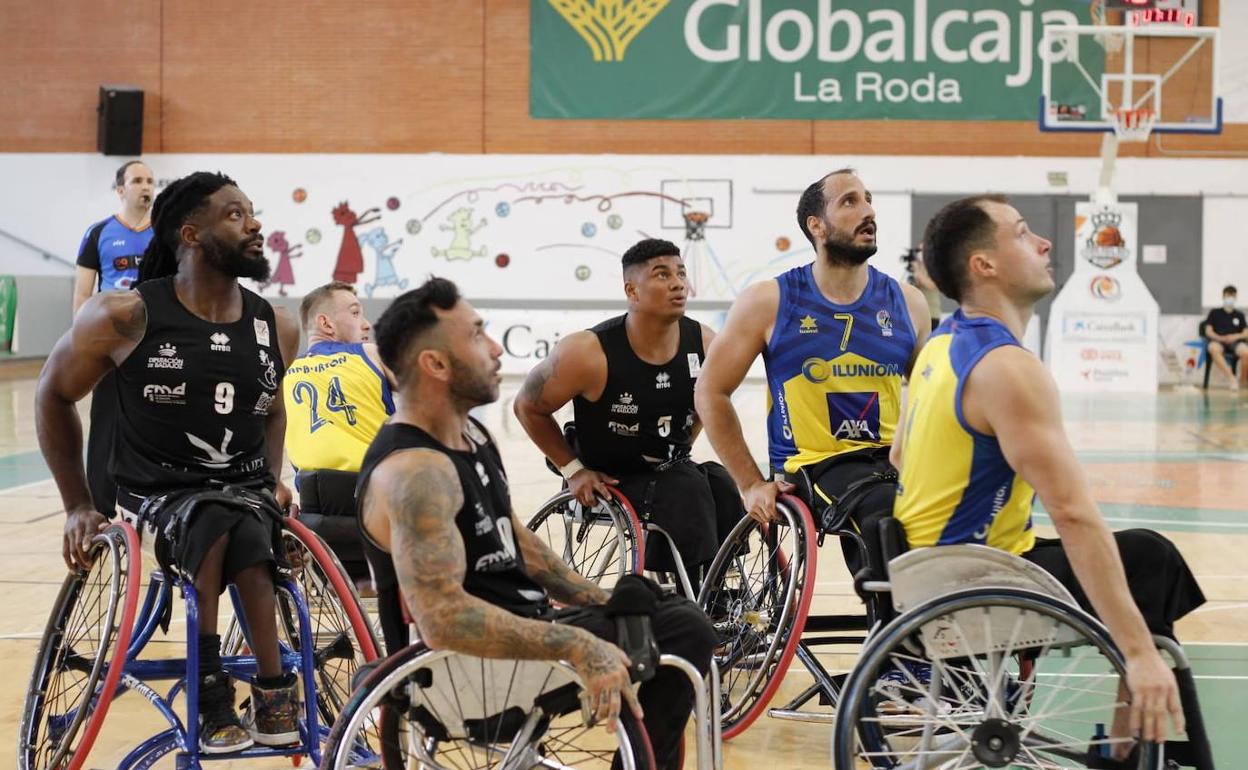Partido de cuartos de la Copa del Rey entre el Mideba y el Ilunion, en Albacete. 
