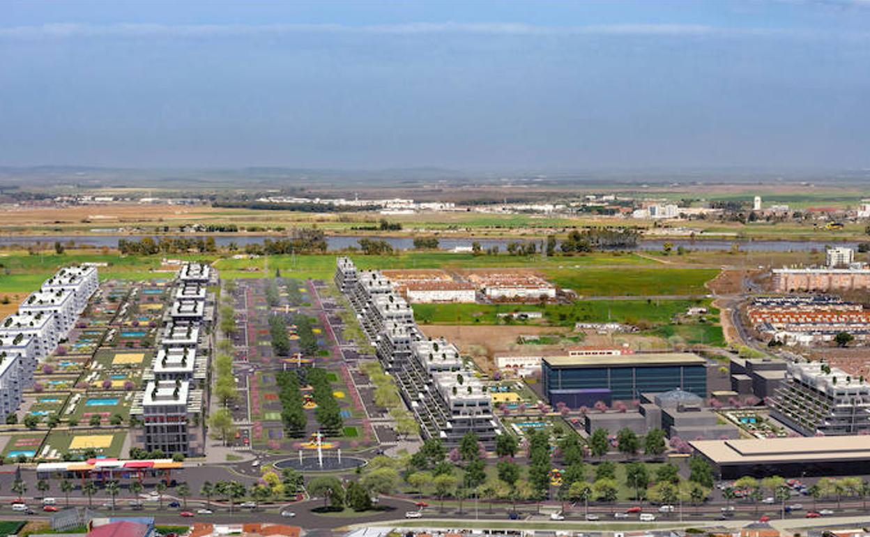 Infografía de la futura urbanización.