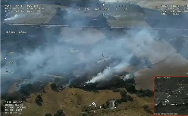 Incendios forestales: Extinguido el incendio de Calzadilla y en fase de control el de Guijo de Coria