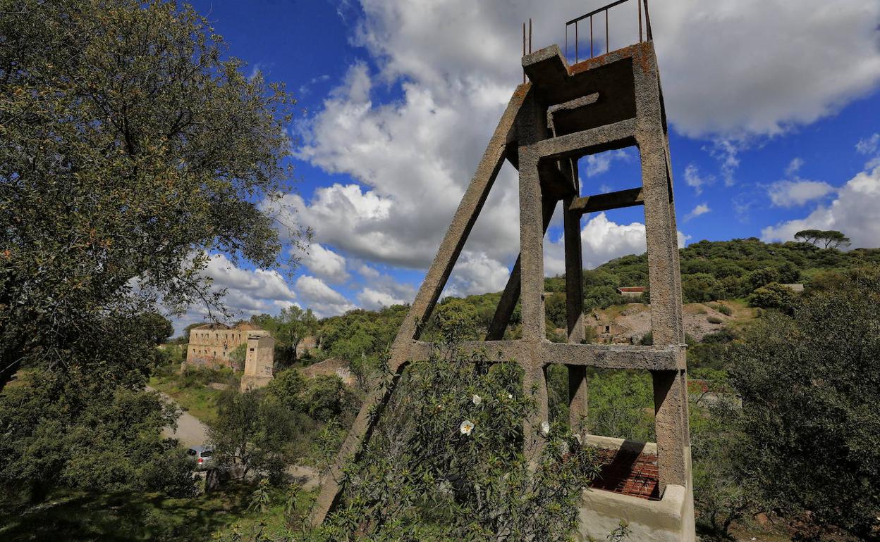 Pozo de las minas de Valdeflores. 