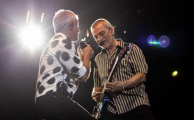 Sergio Dalma, durante el polémico concierto. 