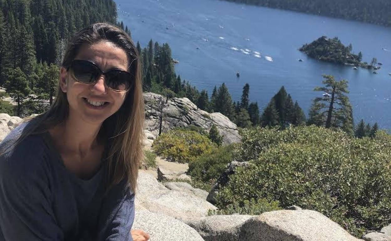 Guadalupe Gervas, en el lago Tahoe de California