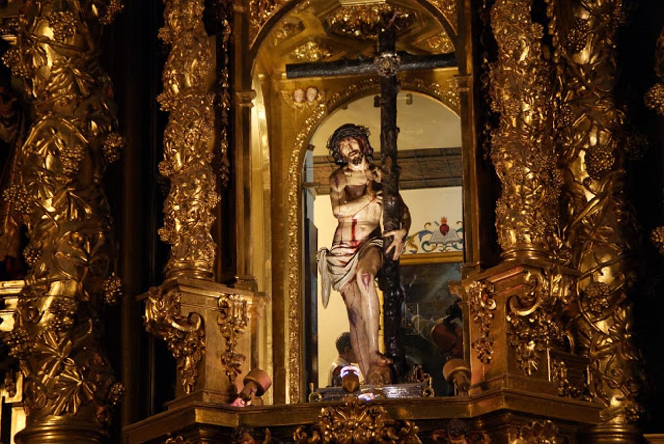 El corazón se exponía en un camarín detrás del Cristo de la Victoria de Serradilla.