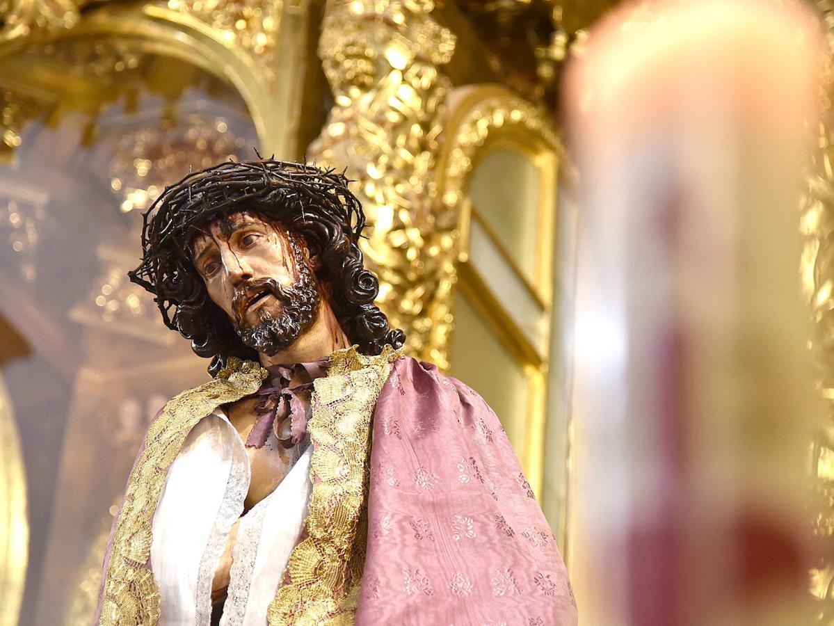 El corazón se exponía en un camarín detrás del Cristo de la Victoria de Serradilla.