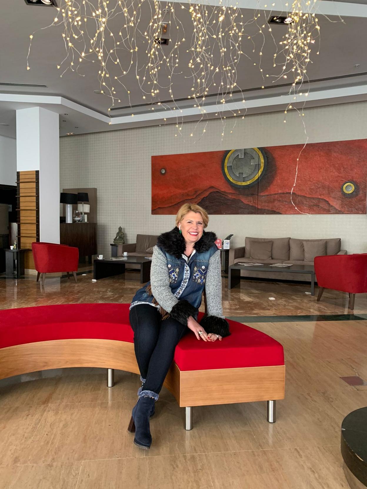 Pilar Acosta, vicepresidenta de Cetex, en el Hotel Don Manuel de Cáceres. 