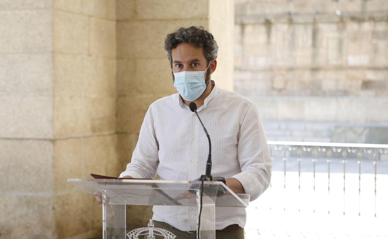 El concejal de Seguridad y Recursos Humanos de Cáceres, Andrés Licerán. 