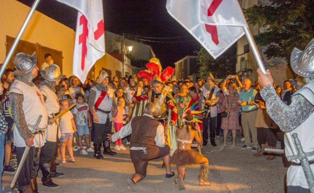 Representación en una edición pasada de la visita guiada nocturna. 