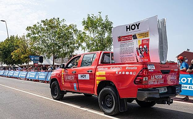 Diario HOY, medio oficial de La Vuelta a su paso por Extremadura