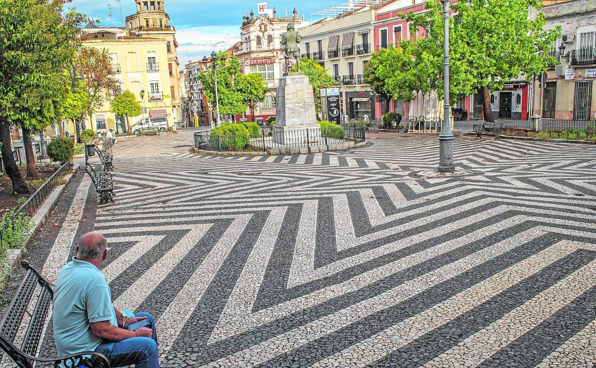 El suelo de San Andrés es un mosaico de estrellas hecho con piedras negras y blancas, siguiendo la tradición lusa. 