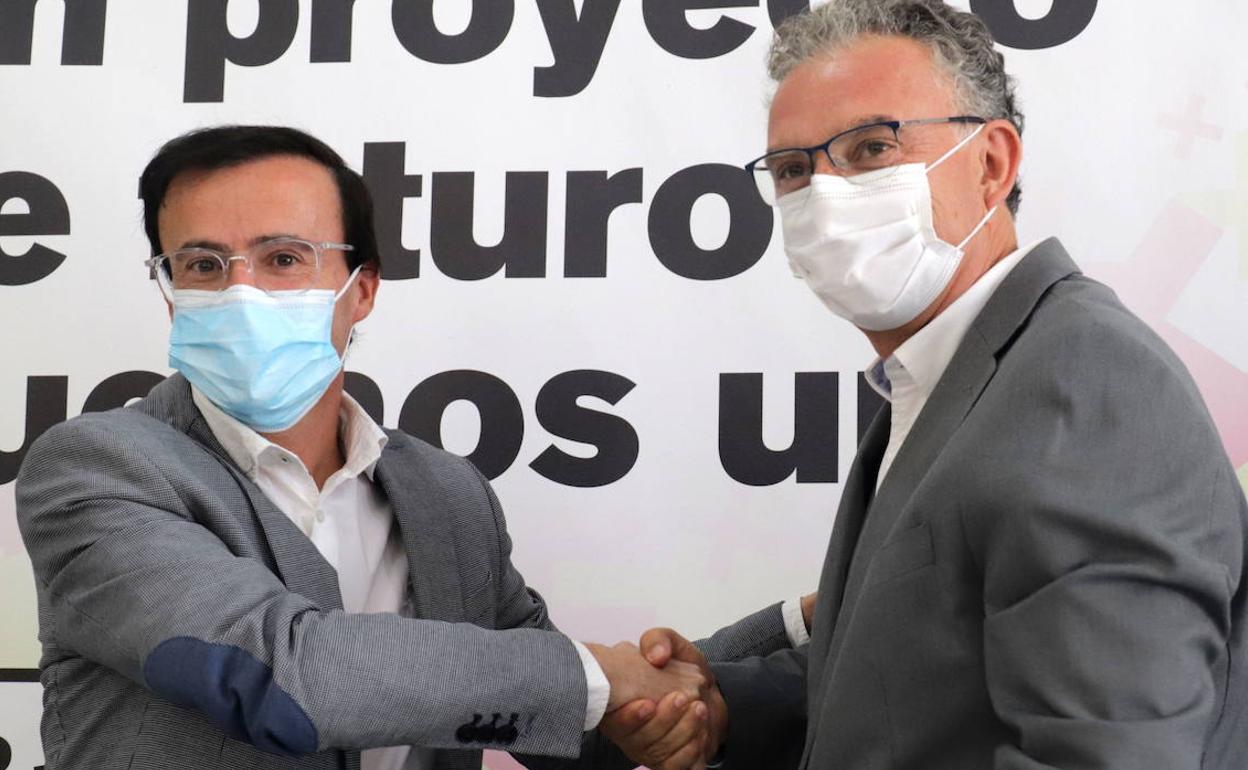 Miguel Ángel Gallardo, alcalde de Villanueva de la Serena, y José Luis Quintana, alcalde de Don Benito. 