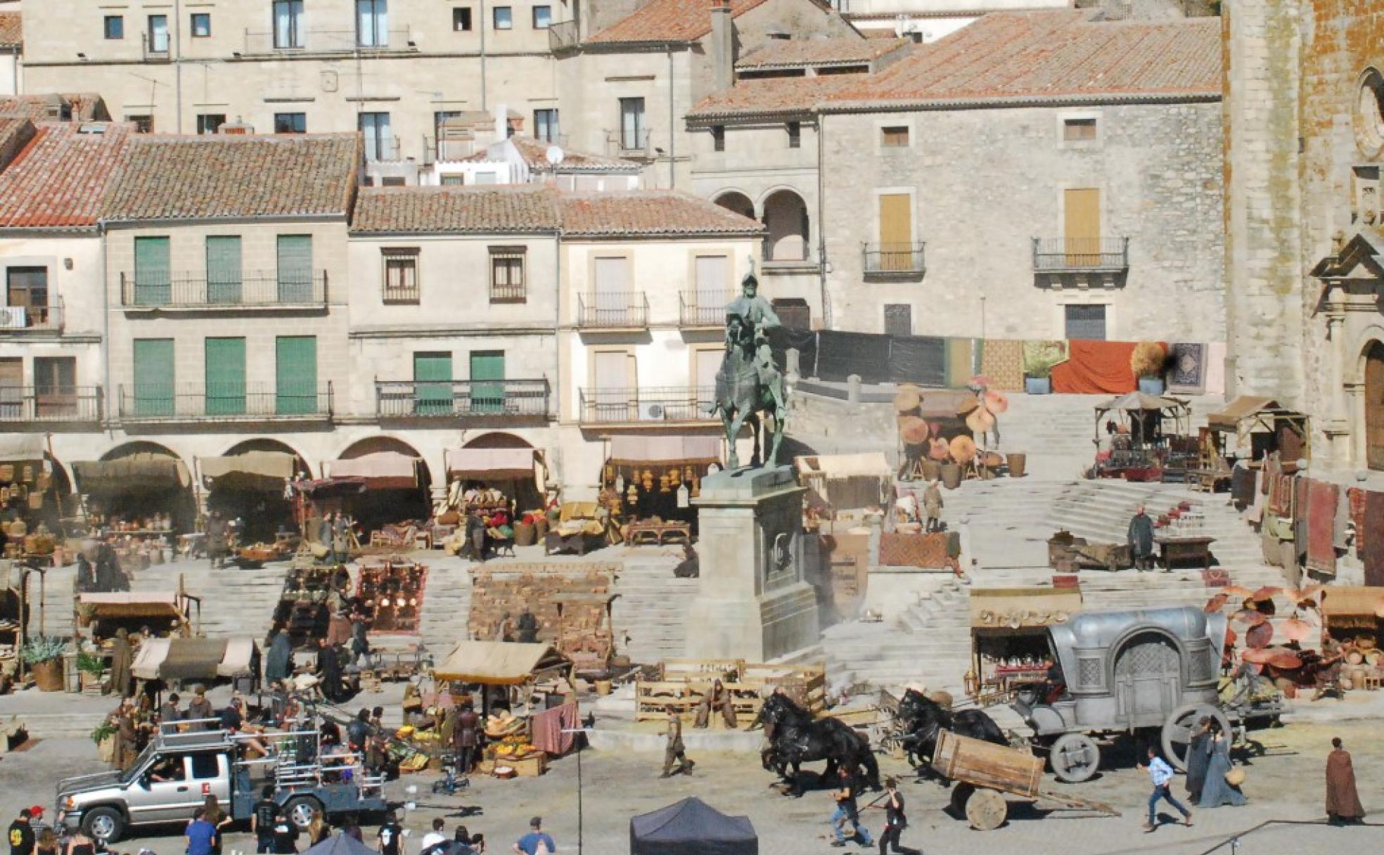 Un momento del rodaje de 'La casa del dragón'. 