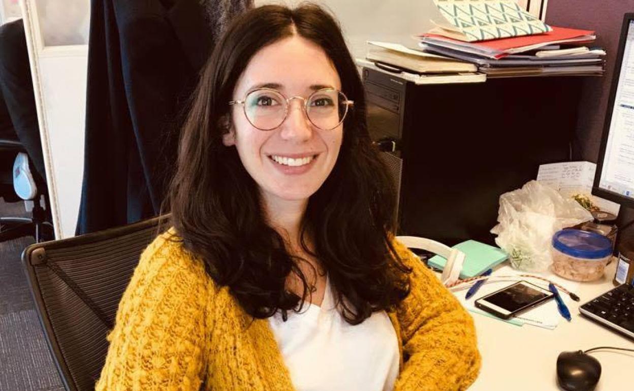 Ana Barragán, en su despacho de la Universidad Católica de Lovaina. 