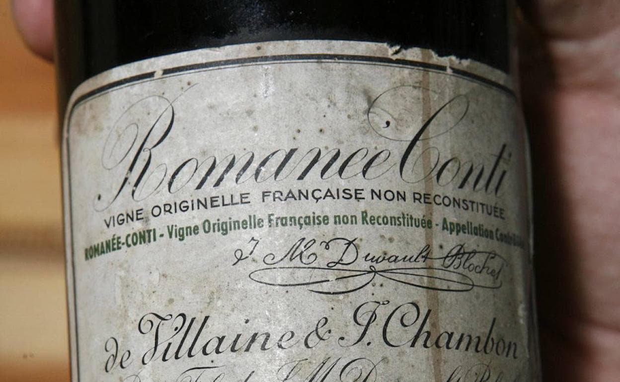 Botella de Romanée-Conti, similar a las sustraídas en el restaurante Atrio. 