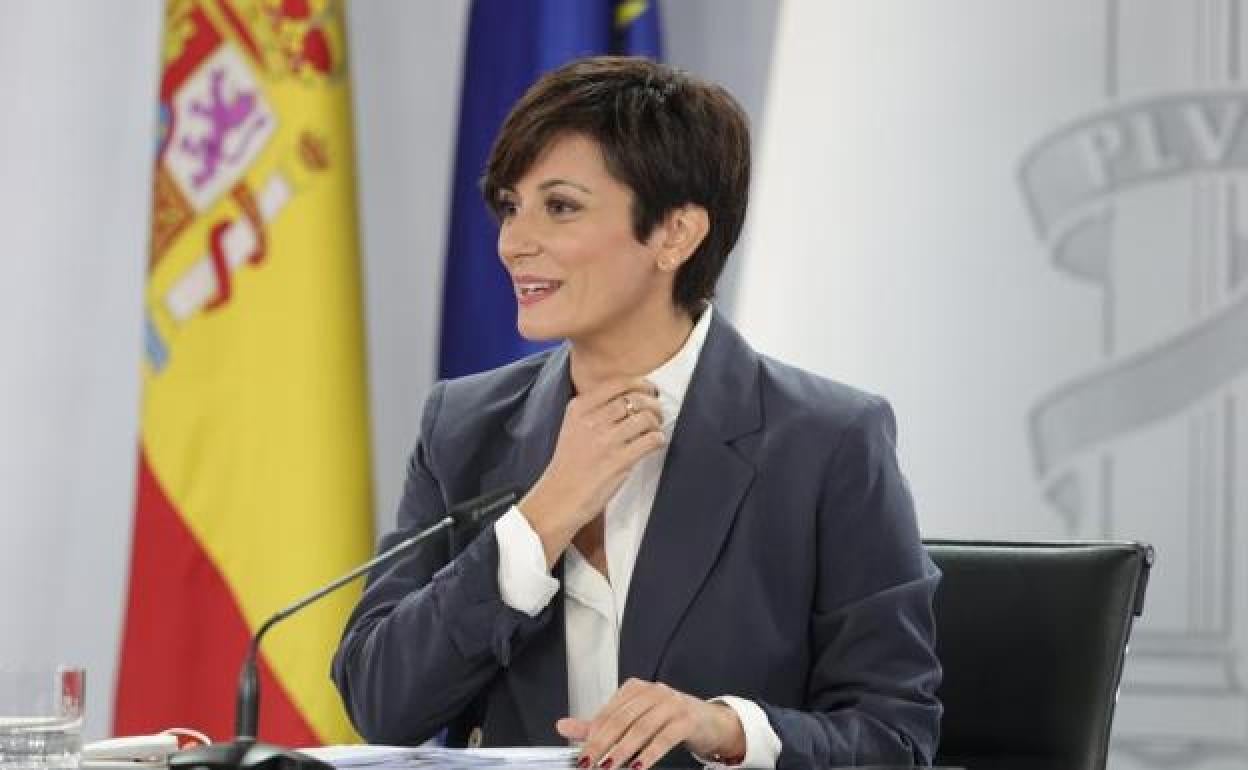 Isabel Rodríguez en rueda de prensa