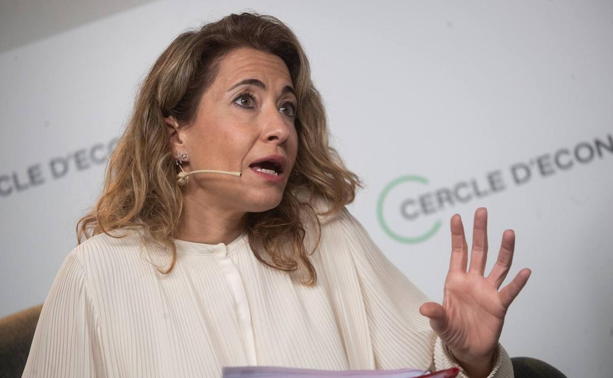 La ministra de Transporte, Movilidad y Agenda Urbana, Raquel Sánchez