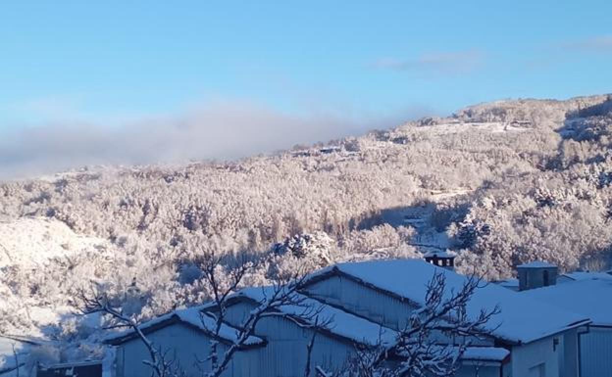 Vista del Valle del Ambroz desde La Garganta el pasado mes de noviembre.