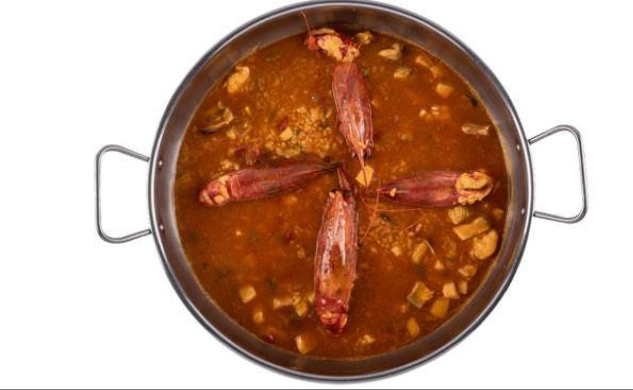 Arroz caldoso con caravineros del restaurante Brisa Marina.