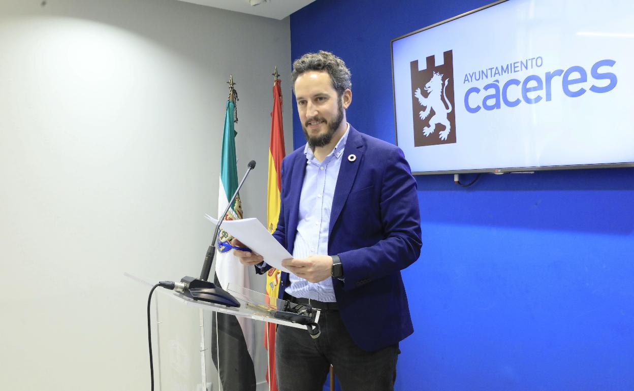 Andrés Licerán en una imagen de archivo en la sala de prensa. 