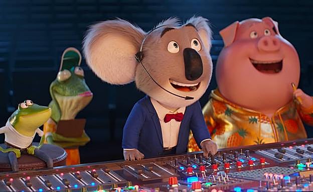 Buster Moon vuelve a montar un espectáculo en '¡Canta 2!'.