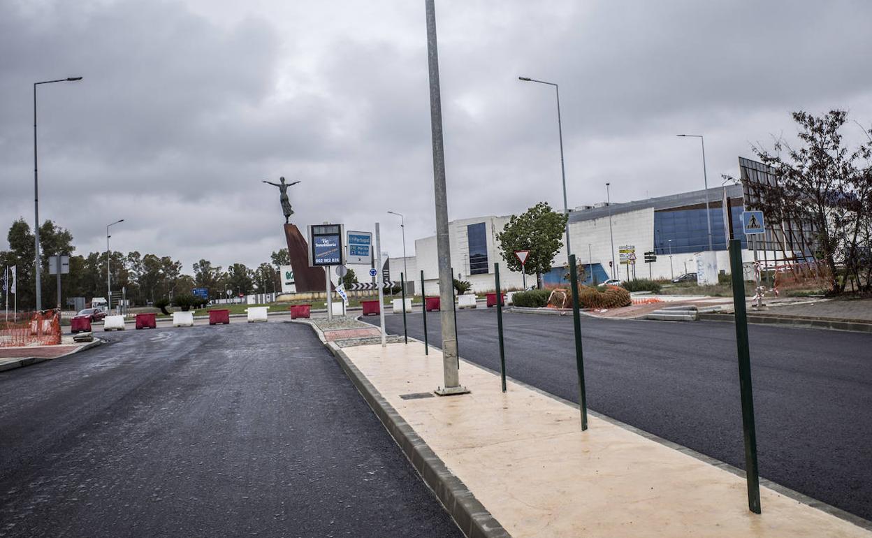 La avenida Rui Nabeiro, el acceso a la Ronda Sur. 