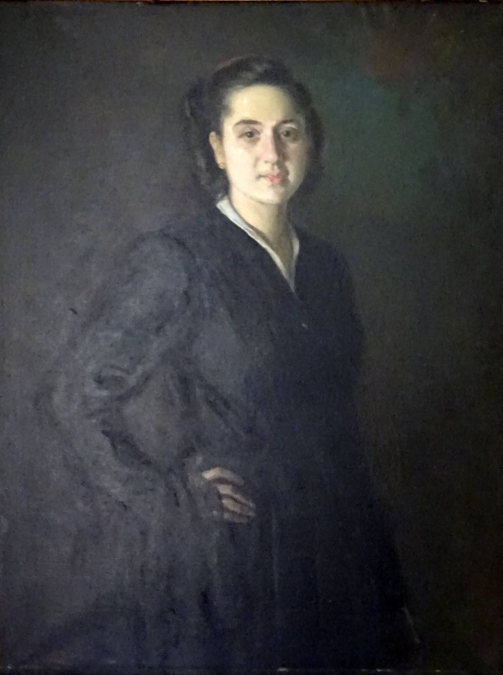 Retrato que pintó a su hija Carmen en 1943. Está en el Museo Pedrilla.
