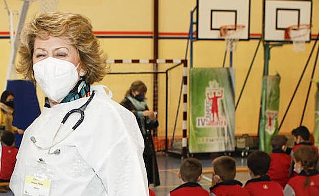 Cristina Hoyos este jueves.