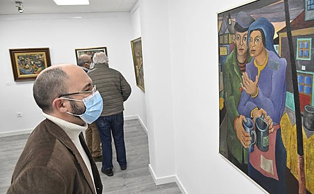 Uno de los cuadros que dedicó a los mendigos y buscavidas, muy presentes en su exposición. 