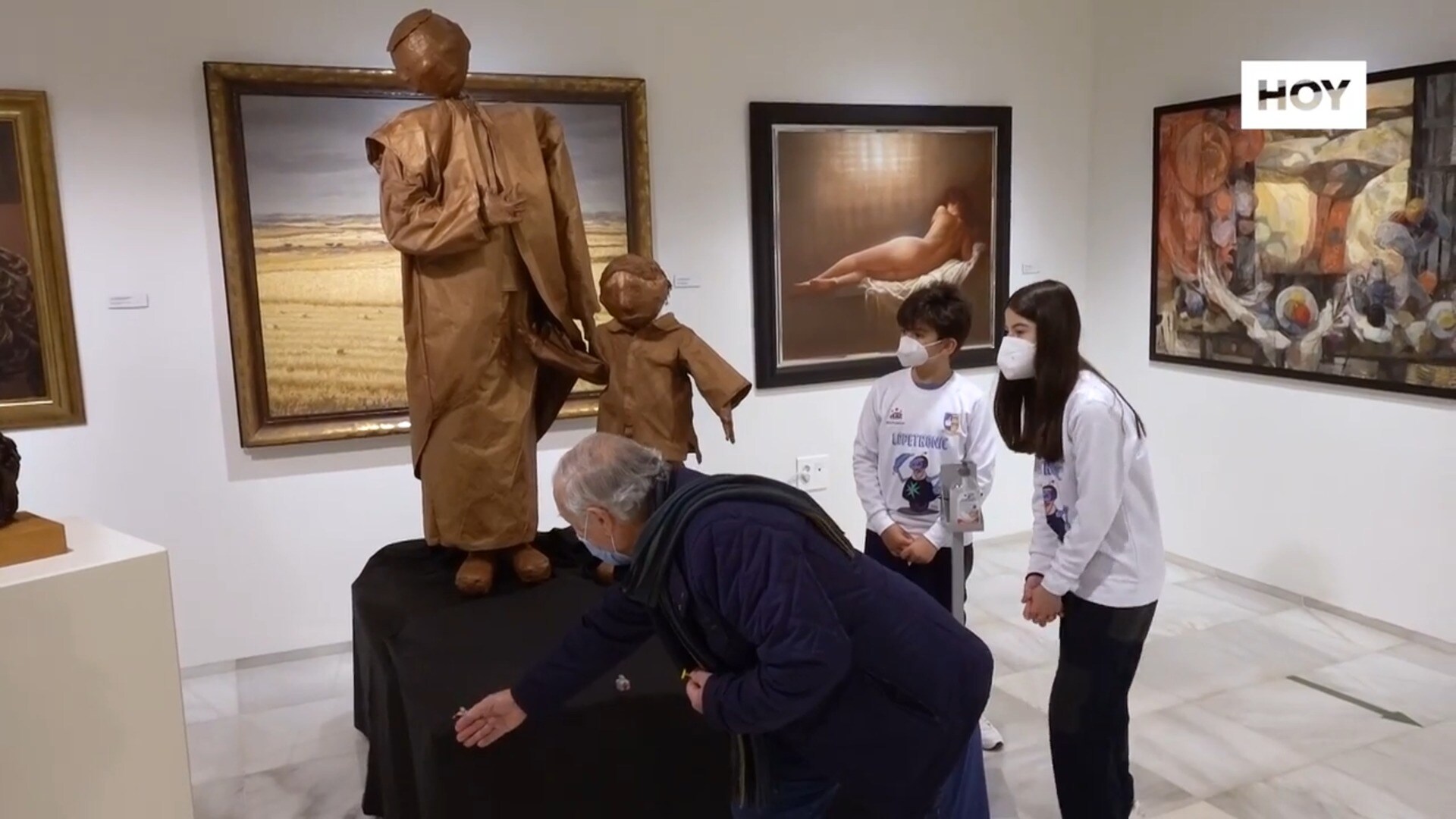 El MUBA expone un cuadro y una escultura recreados con robots