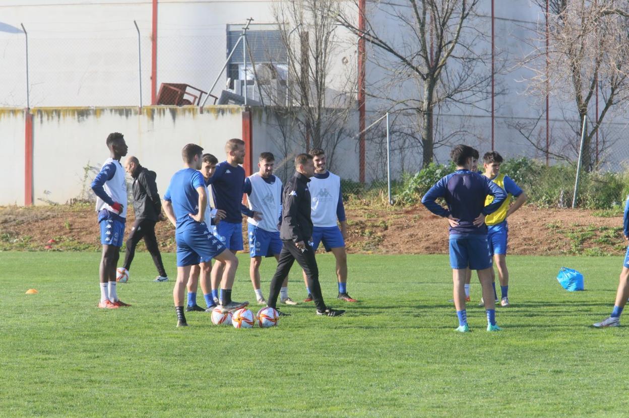 Manuel Mosquera durante un entrenamiento a principios de año. 