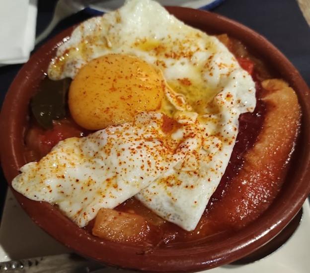 Sopa extremeña de tomate de taberna Las Gemelas.