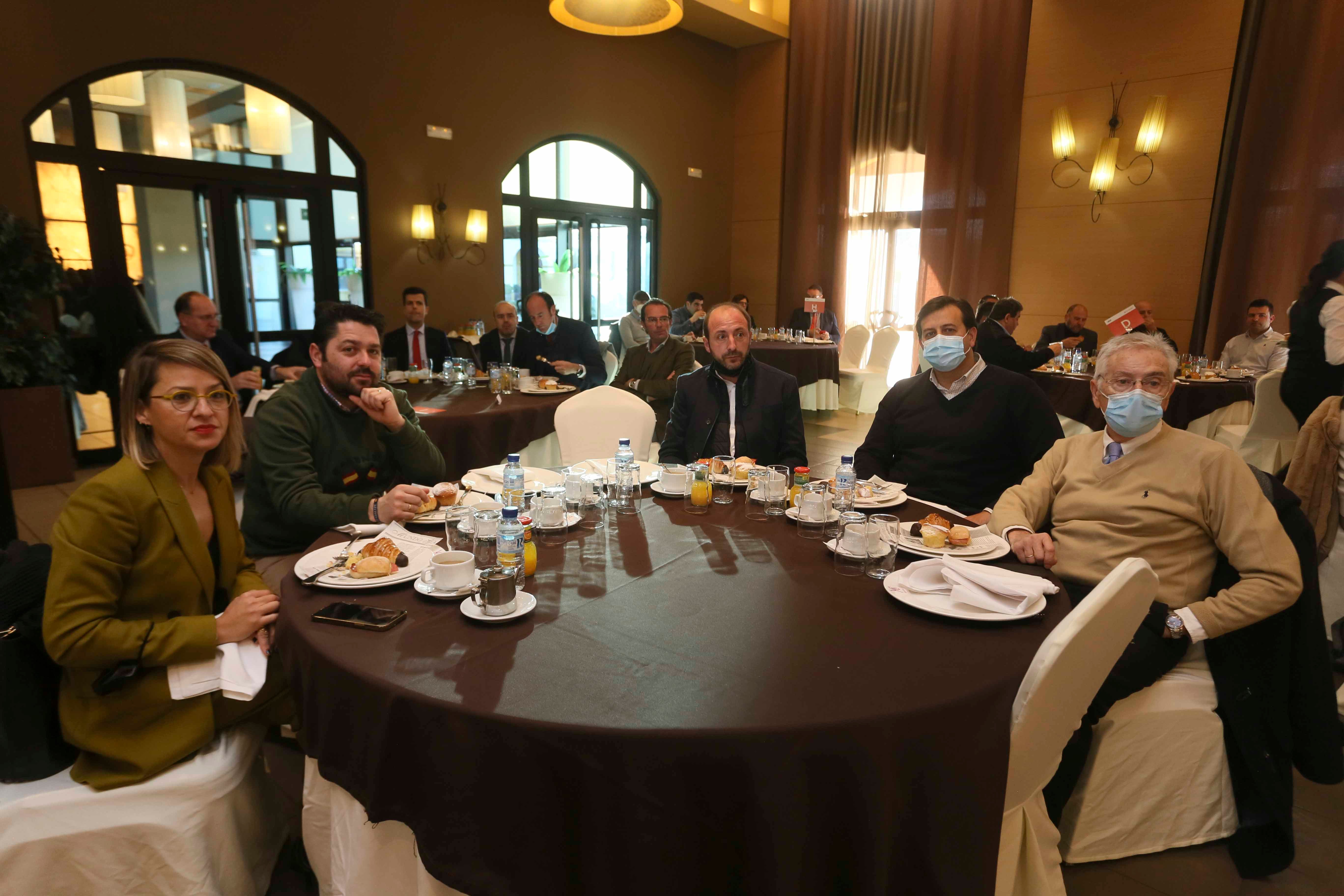 Esther Morales, Antonio Mª Capita, Pedro Guerrero, Javier Romera y Pelayo Moreno.