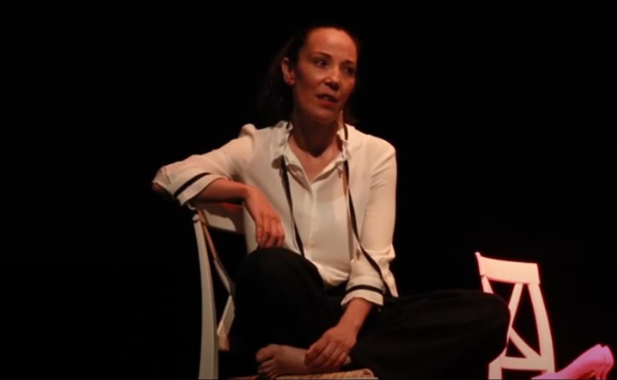 Rocío Montero Barahona, durante el monólogo. 