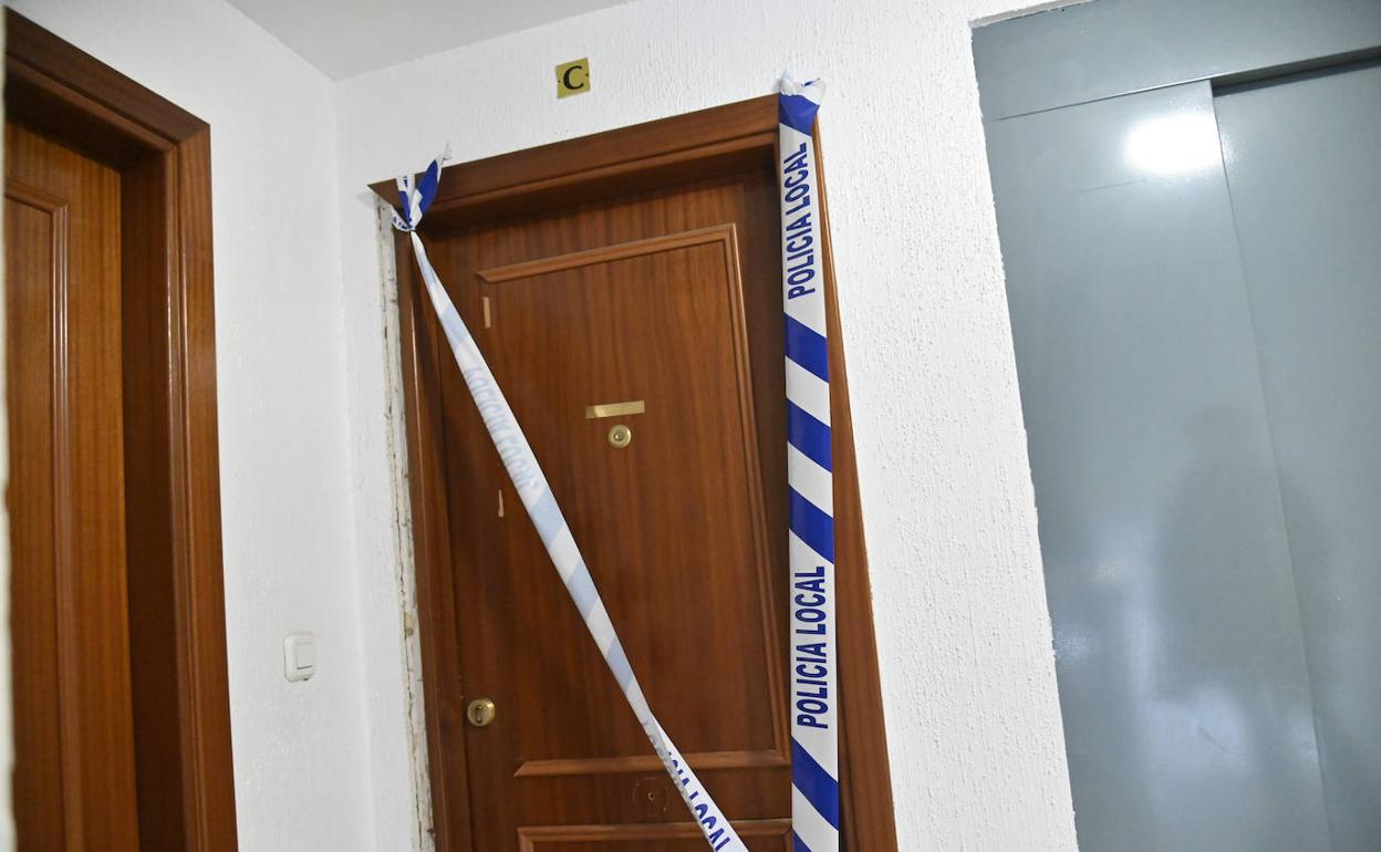 El piso donde fue encontrado Francisco. 