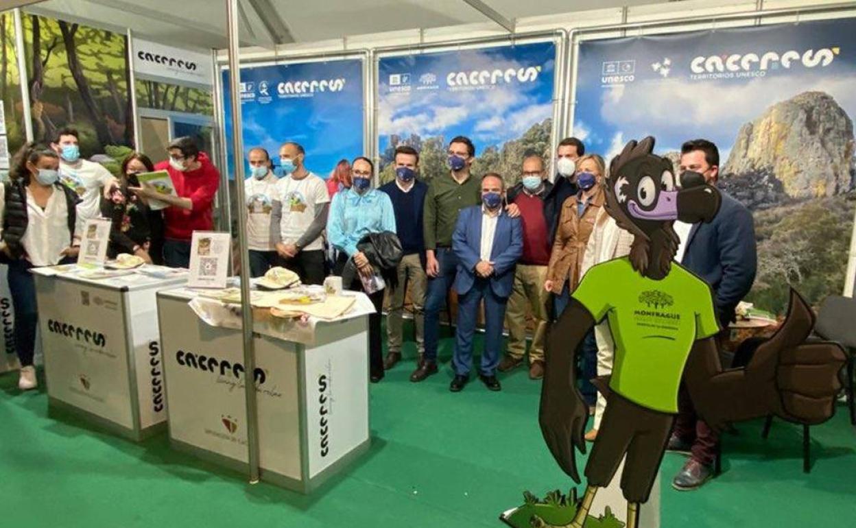 Stand de la Diputación de Cáceres en FIO. 