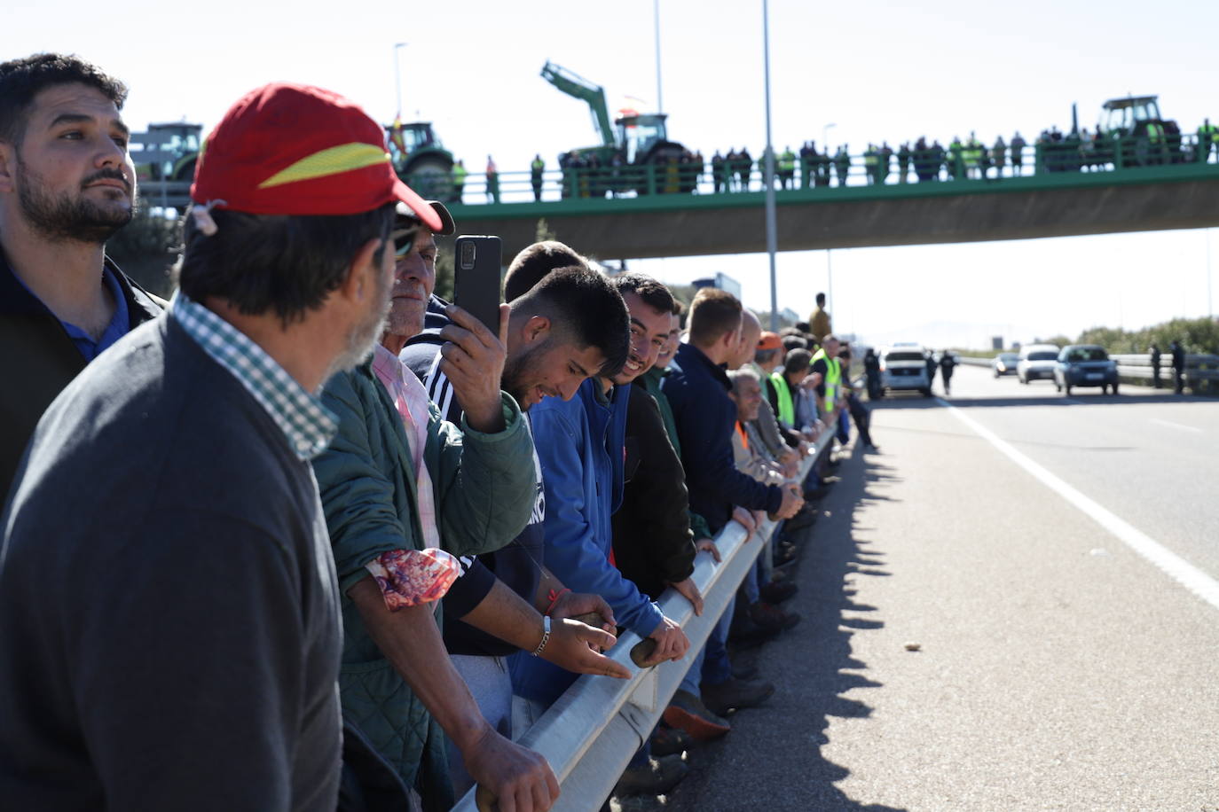 Fotos: Protesta de los agricultores en Miajadas