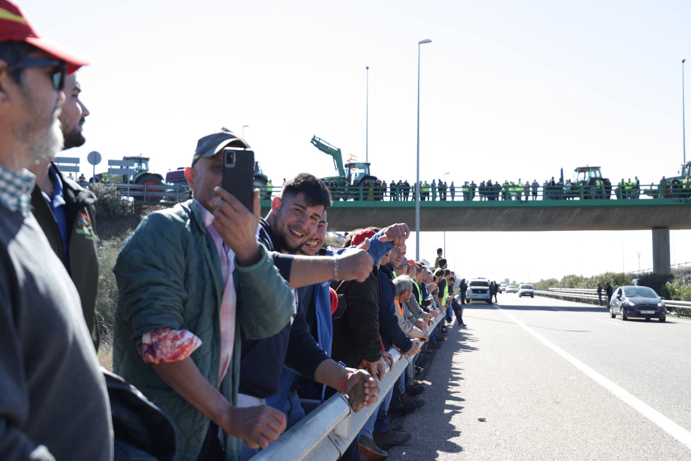 Fotos: Protesta de los agricultores en Miajadas