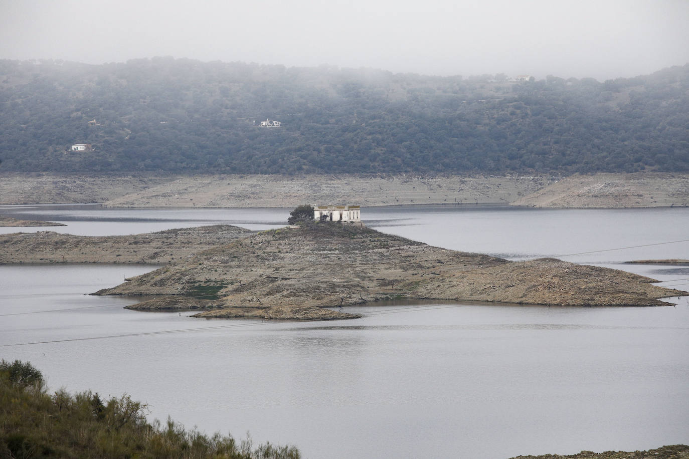 A la Casa de Don David se puede acceder a pie cuando baja el agua.