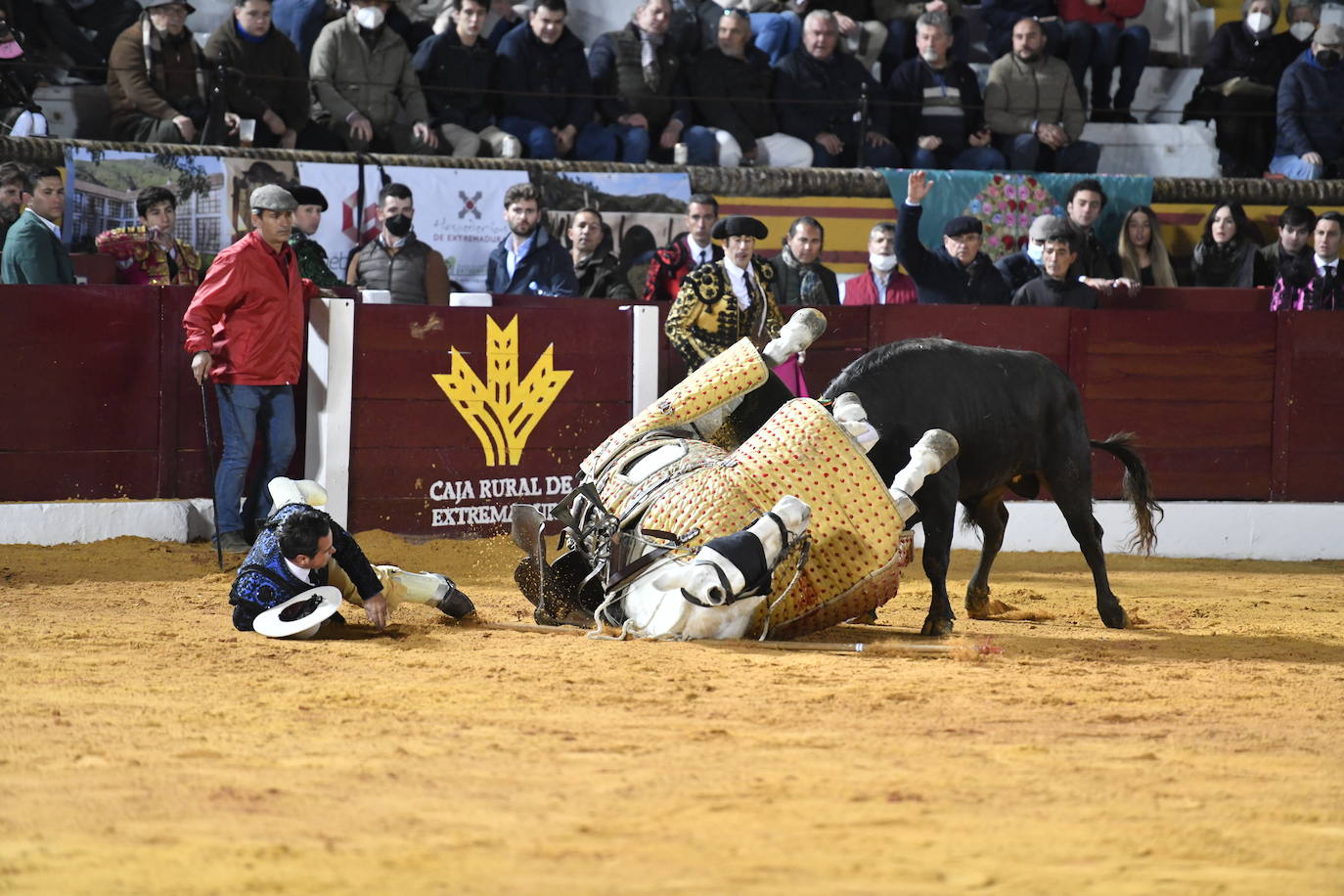 Fotos: Primer festejo de la Feria de Olivenza: Novillada con Carlos Domínguez, Manuel Perera y Eric Olivera