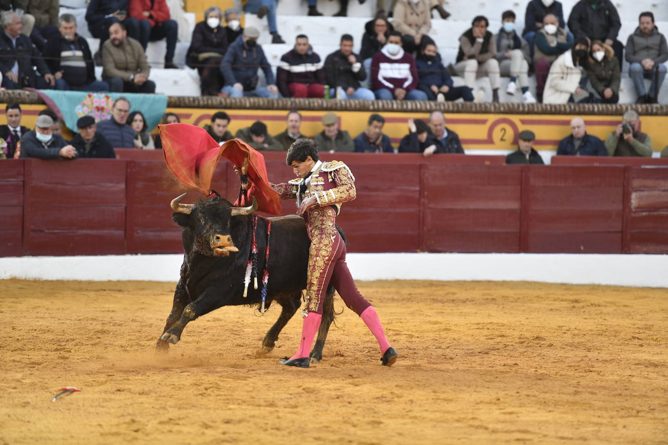 Fotos: Primer festejo de la Feria de Olivenza: Novillada con Carlos Domínguez, Manuel Perera y Eric Olivera